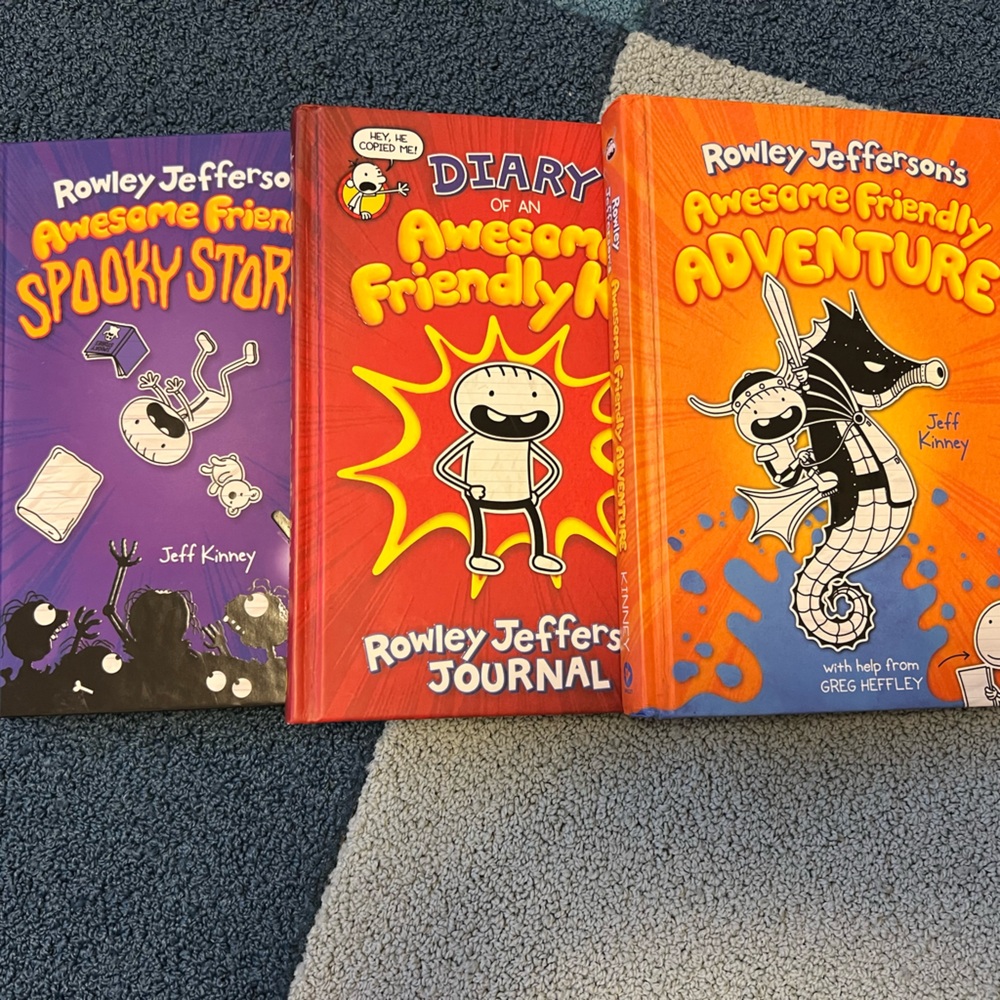 Rowley Jefferson's Awesome Friendly Book Set-3 books-Diary of a Wimpy Kid series
